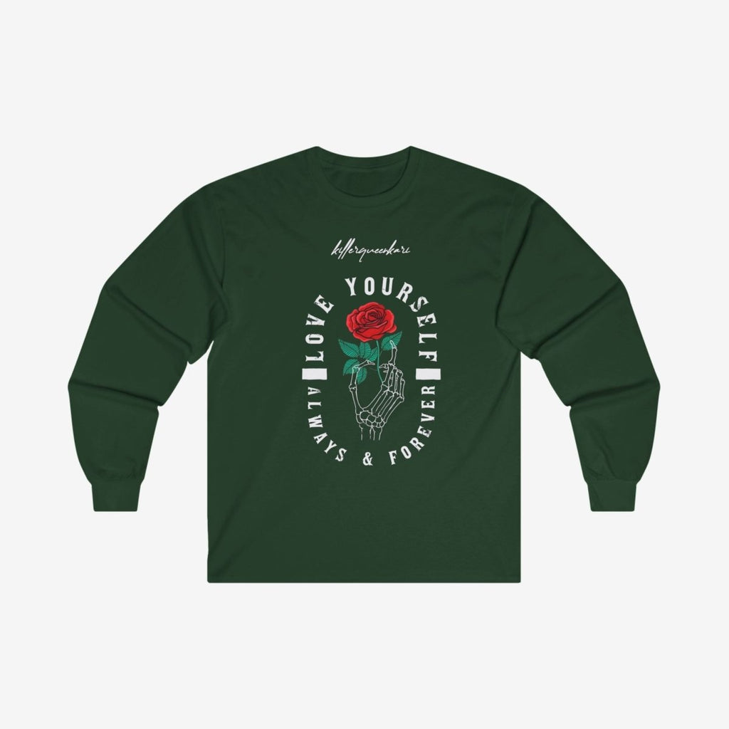 LOVE YOURSELF Long Sleeve Tee Crew neckDTGLong Sleeves