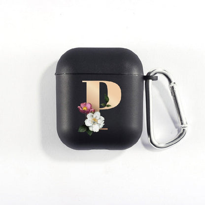 Matte Black Alphabet Airpods Case 2nd generation coverAirpods coversCases