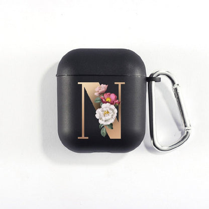 Matte Black Alphabet Airpods Case 2nd generation coverAirpods coversCases