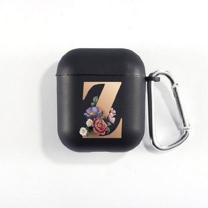 Matte Black Alphabet Airpods Case 2nd generation coverAirpods coversCases