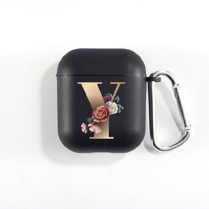 Matte Black Alphabet Airpods Case 2nd generation coverAirpods coversCases