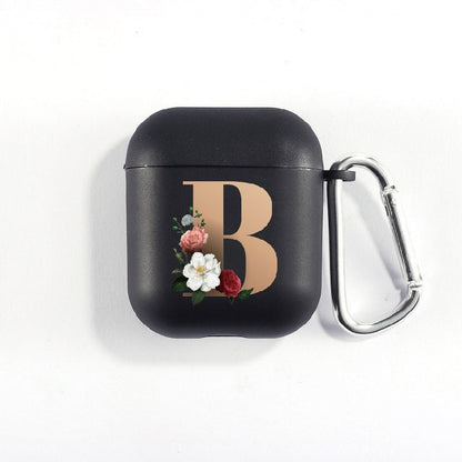 Matte Black Alphabet Airpods Case 2nd generation coverAirpods coversCases