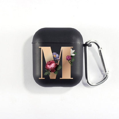 Matte Black Alphabet Airpods Case 2nd generation coverAirpods coversCases