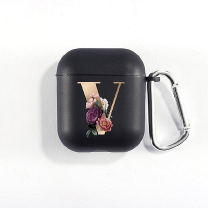 Matte Black Alphabet Airpods Case 2nd generation coverAirpods coversCases