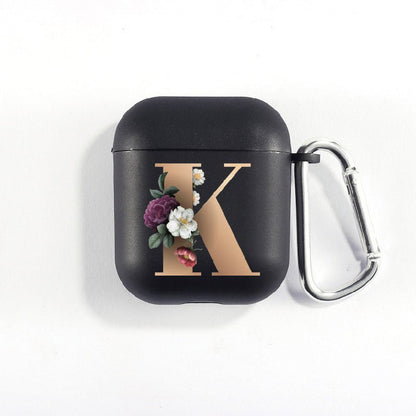 Matte Black Alphabet Airpods Case 2nd generation coverAirpods coversCases