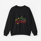 Merry Christmas Crewneck Sweatshirt Crew neckDTGEmbroidery
