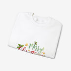 Merry Christmas Crewneck Sweatshirt Crew neckDTGEmbroidery