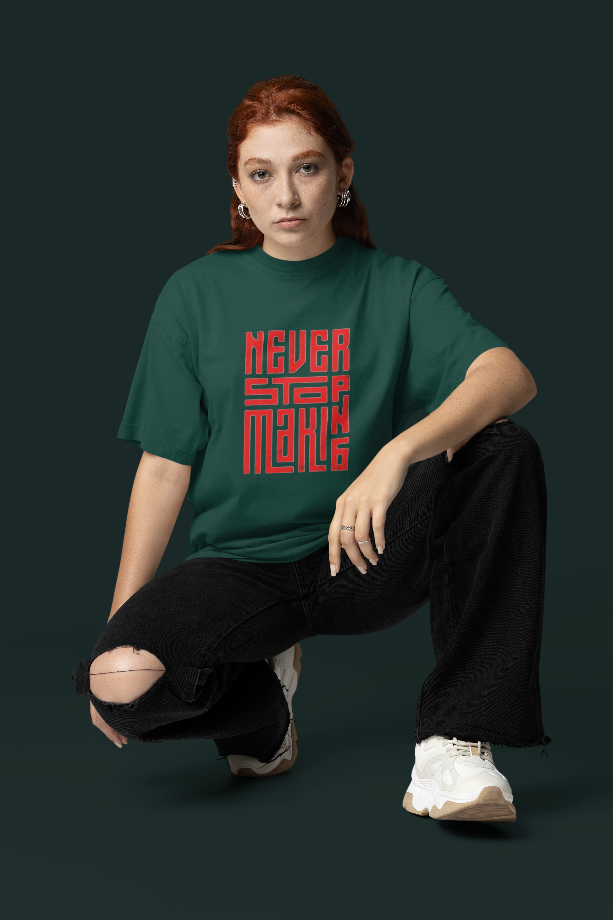 NEVER STOP MAKING Oversized T-Shirt 