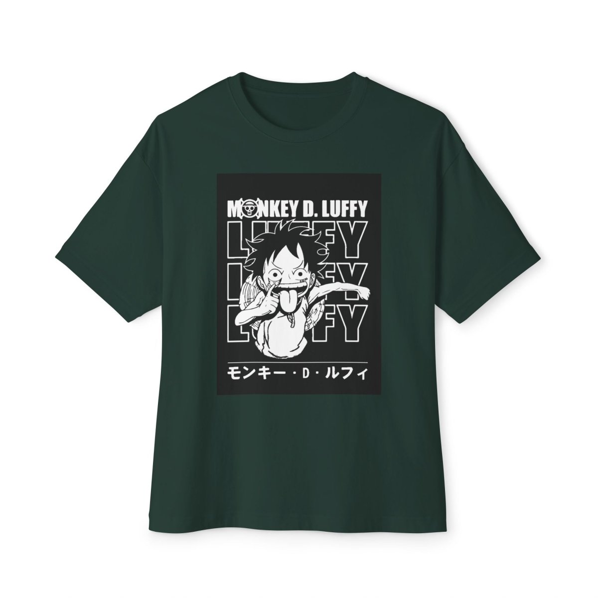 Monkey d luffy Oversized Tshirt CottonCrew neckDTG