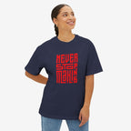 NEVER STOP MAKING Oversized T-Shirt CottonCrew neckDTG