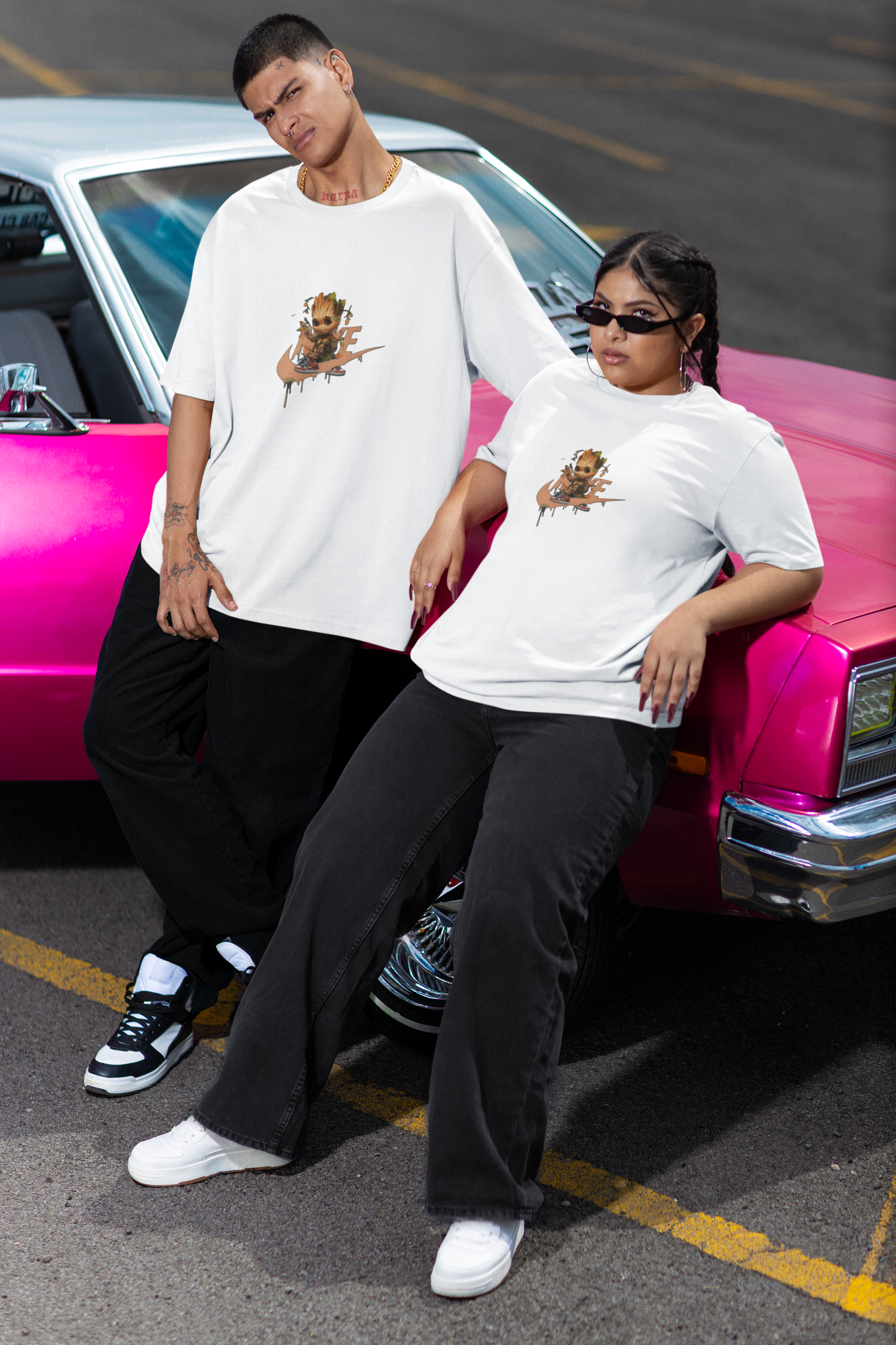 GRoot Oversized Tshirt White XS 