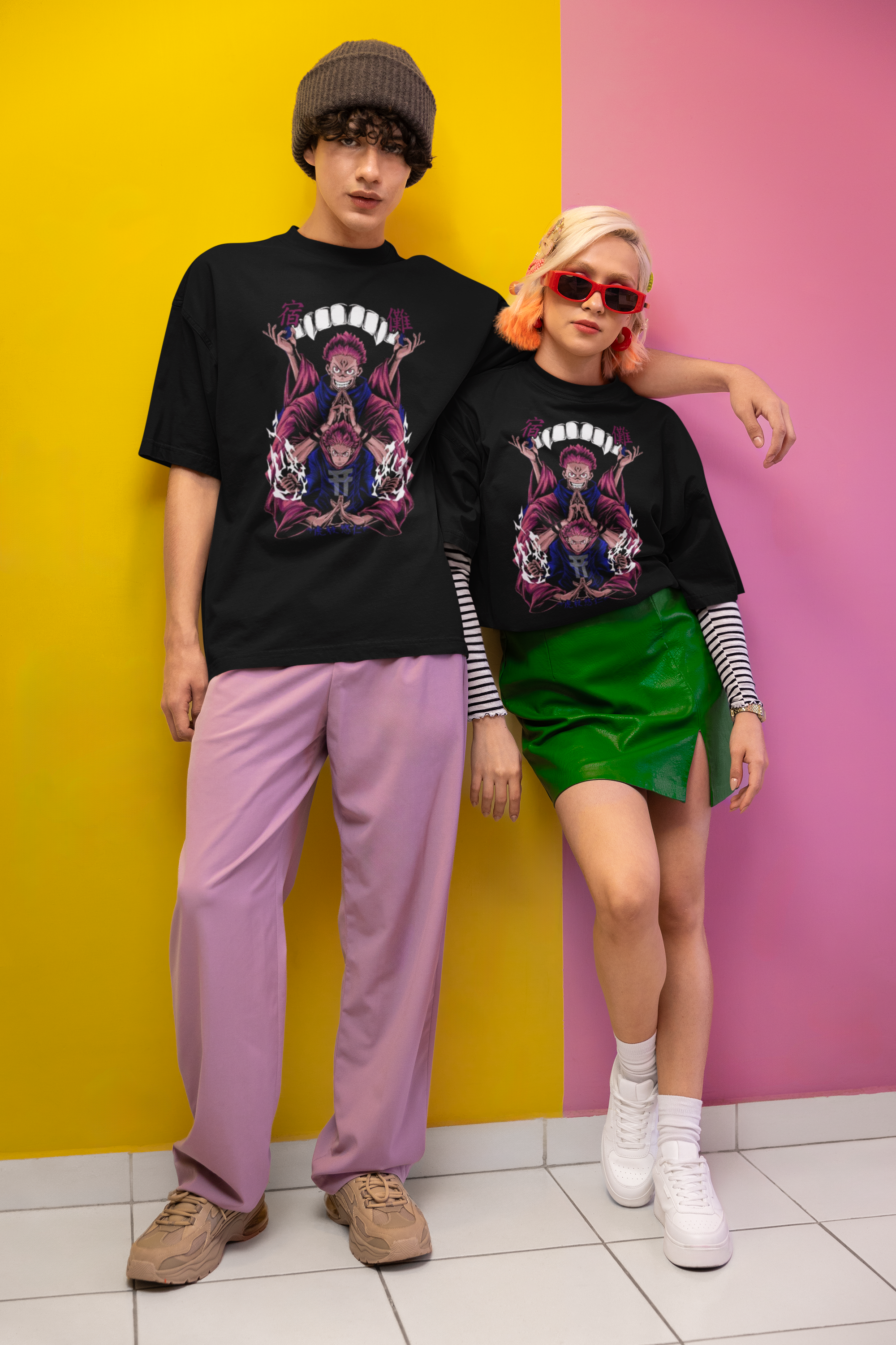 Anime graphics Oversized Tshirt 