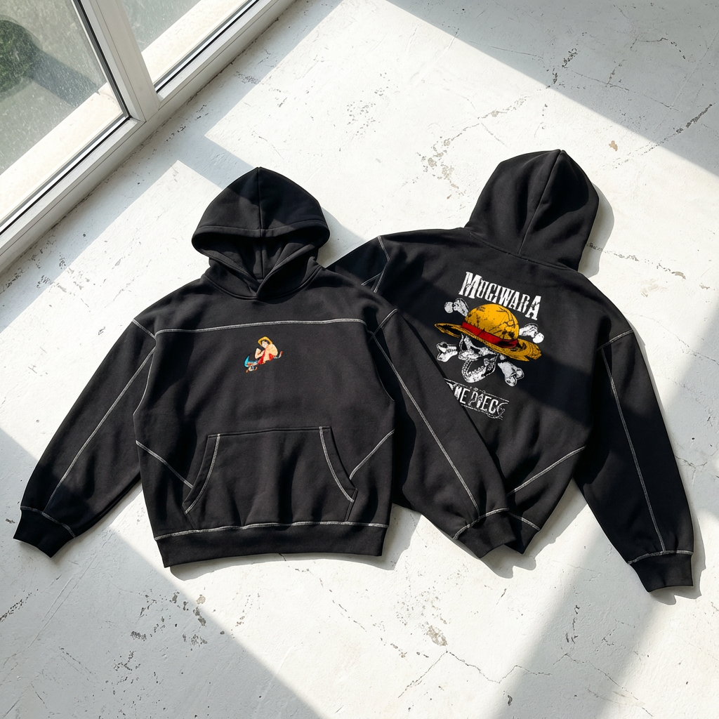 One Piece Luffy Boxy Fleece Hoodie