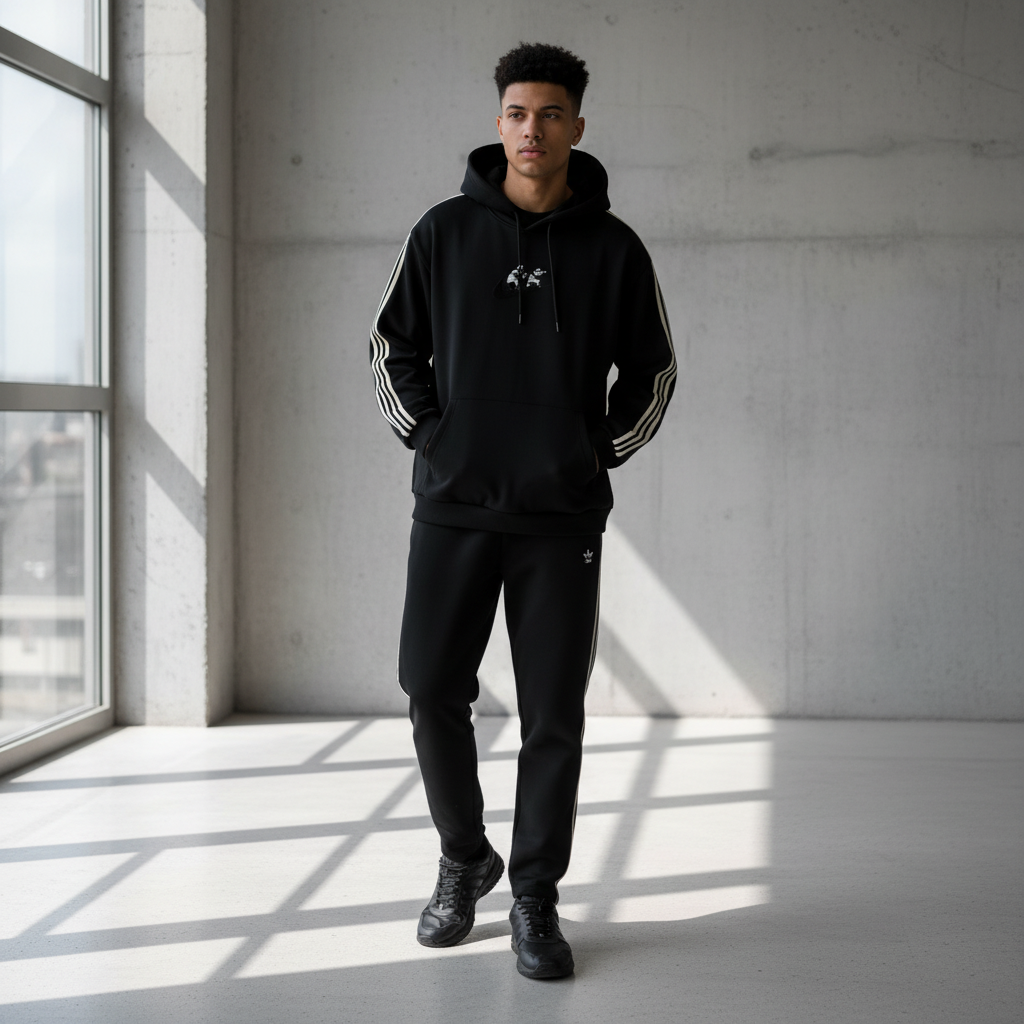 Naruto Graphic Drop-Shoulder Hoodie