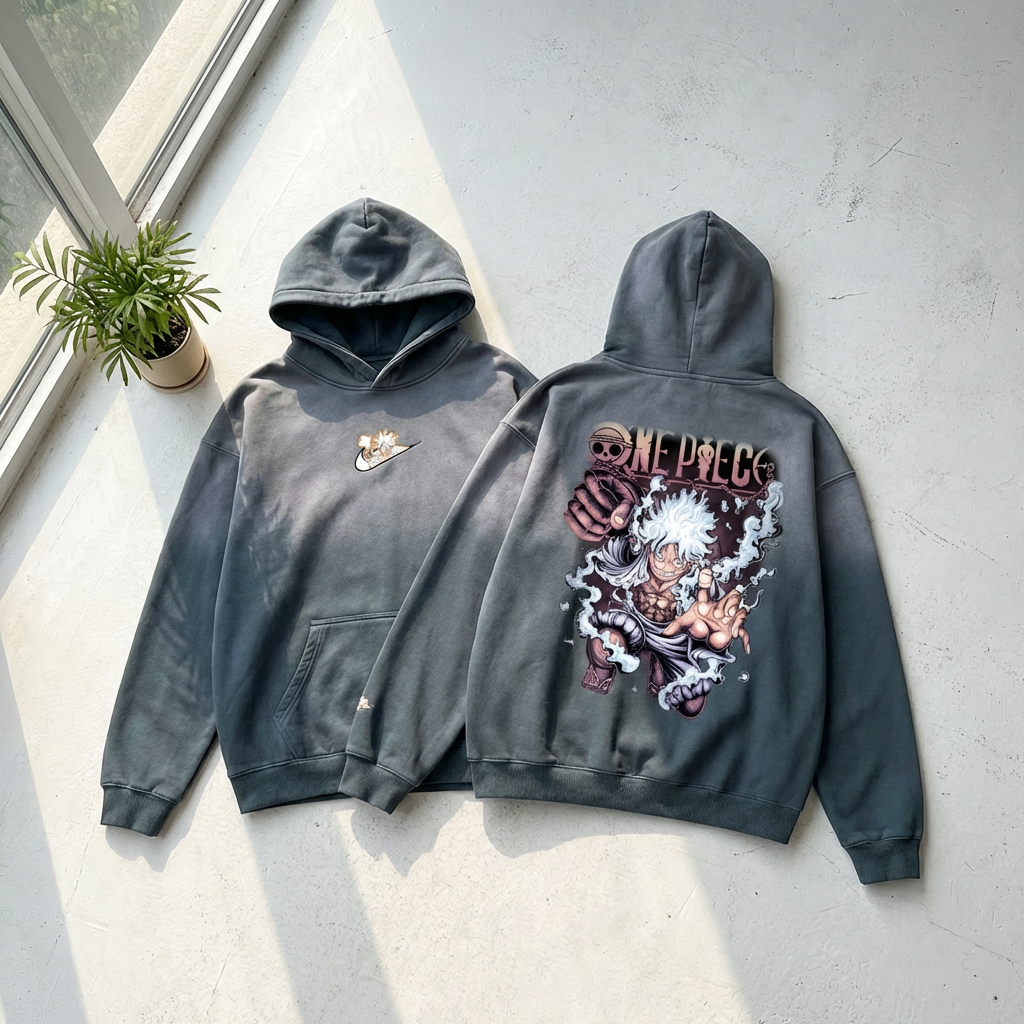 Monkey D Luffy Sunfade Oversized Hoodie