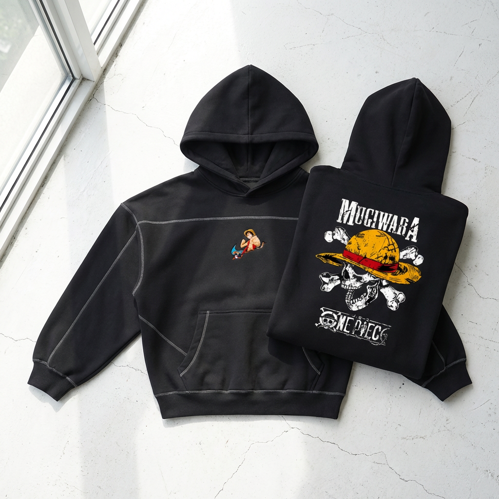 One Piece Luffy Boxy Fleece Hoodie