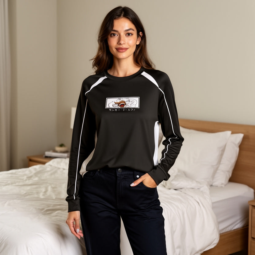 Gear 5 Contrast Panel Raglan Sweatshirt