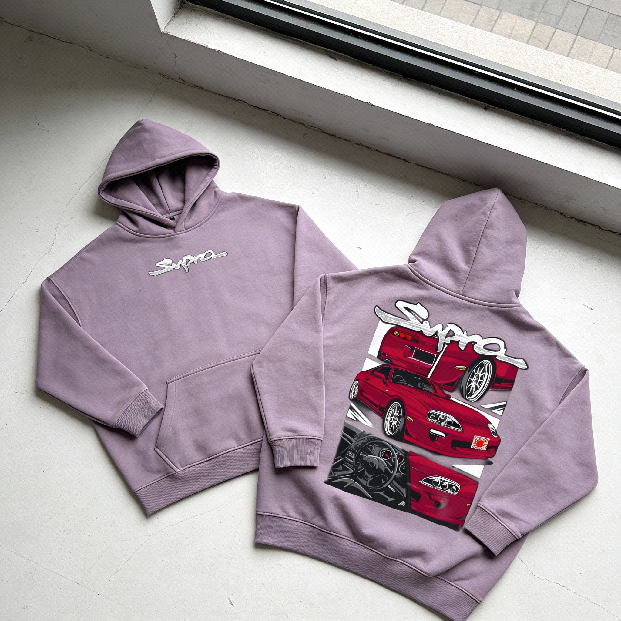 Supra Graphic Oversize Fleeced Hoodie