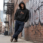 Contrast-Stitched Boxy Fleece Hoodie