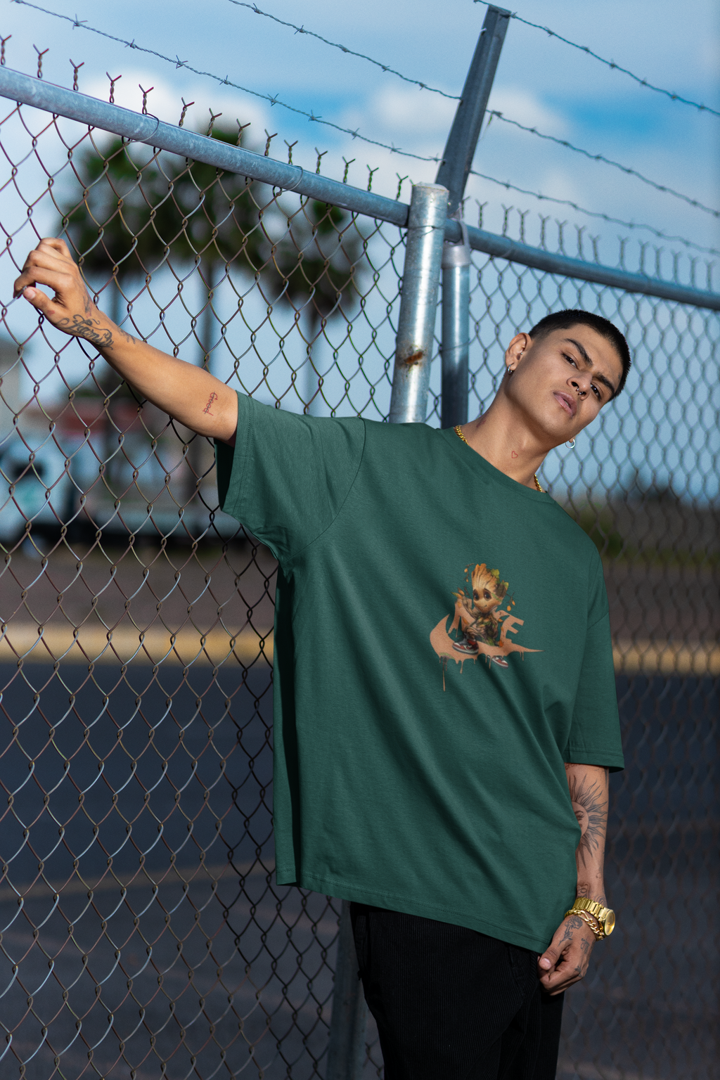 GRoot Oversized Tshirt Forest XS 