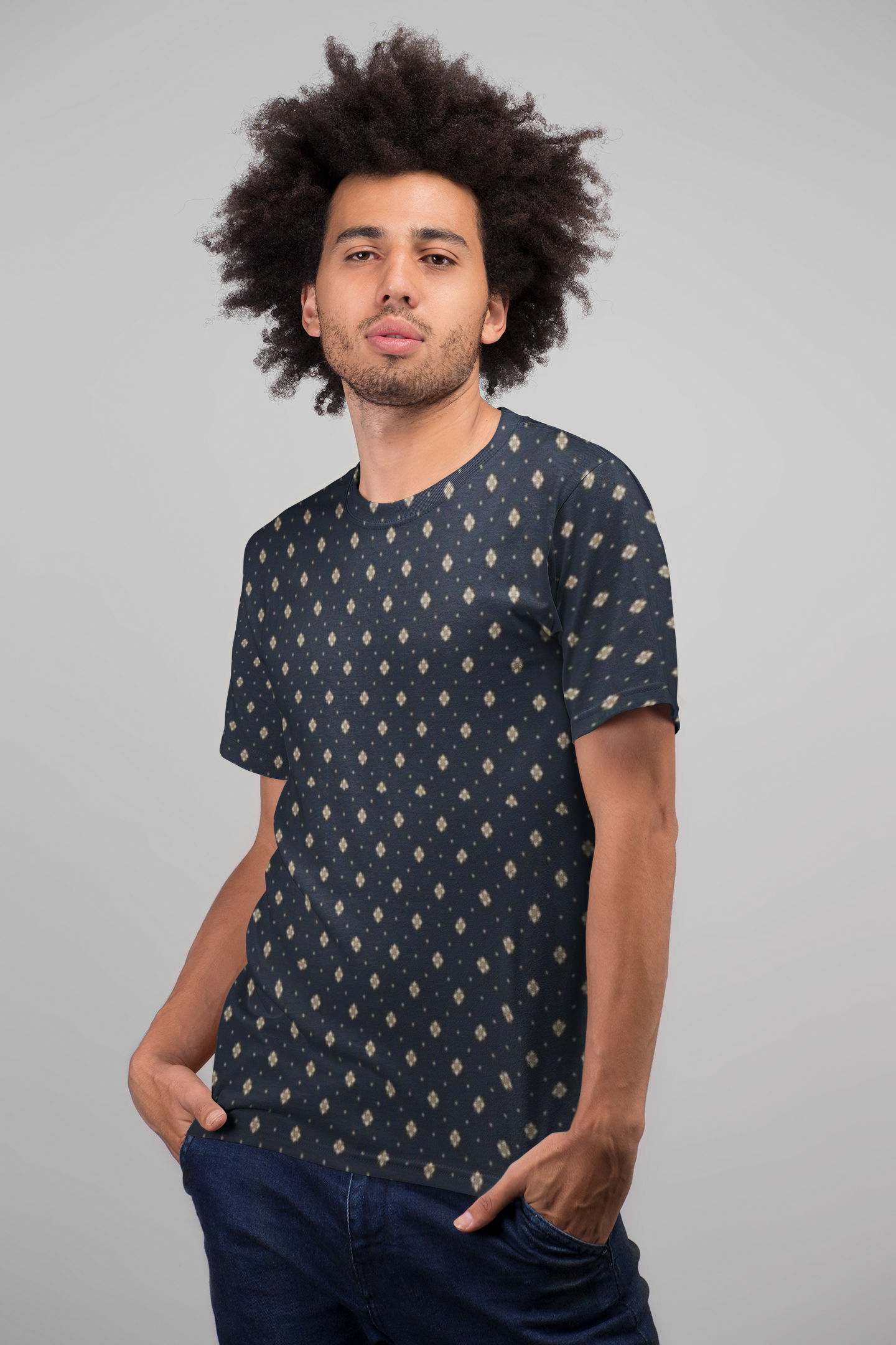 Graphics Tshirt (AOP) White stitching 4 oz. S